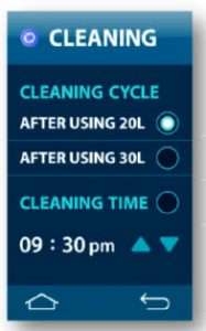 Tyent ACE 13 cleaning cycle
