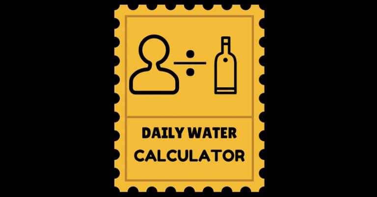 Calculate How Much Water To Drink In A Day (FAST and EASY)