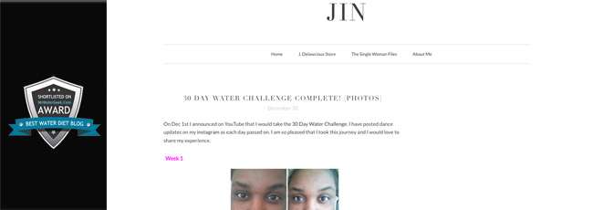 Jersey Is Naked - Water Diet Blog With Pictures