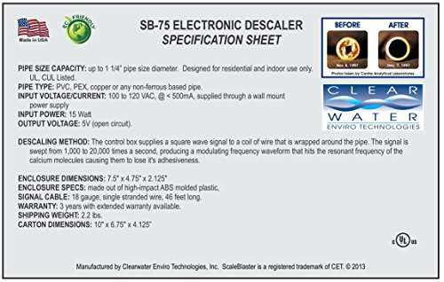 ScaleBlaster Review SB-75 Spec Sheet