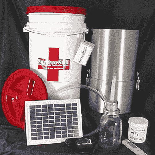 Solar-Powered Non-Electric Emergency Water Distiller