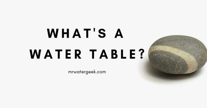 What's A Water Table What's A Water Table